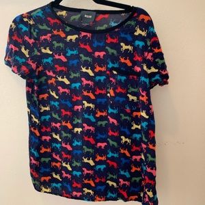 Animal print maeve top